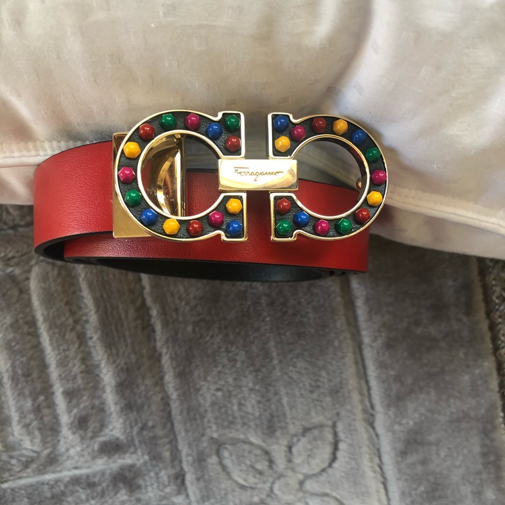 NWT auth ferragamo reversible belt sz 100